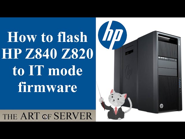 How to flash HP Z840 Z820 to IT mode firmware | for ZFS Unraid TrueNAS IT mode