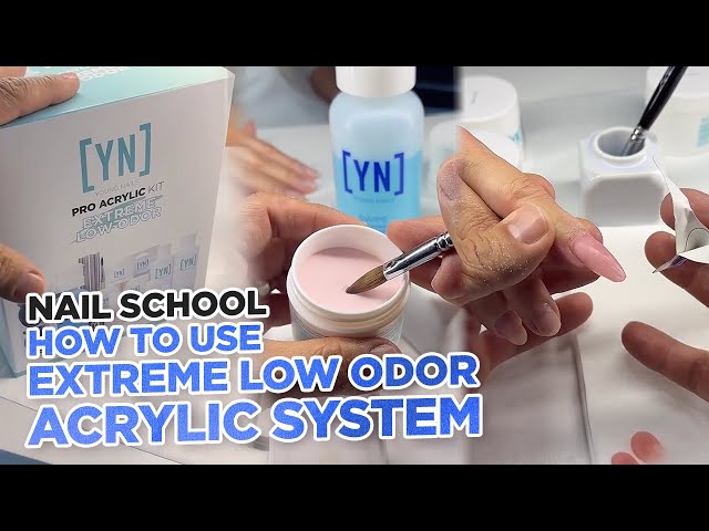 Nail School | How To Work with Extreme Low Odor Acrylic Using New Arch Light & Ceramic Bit
