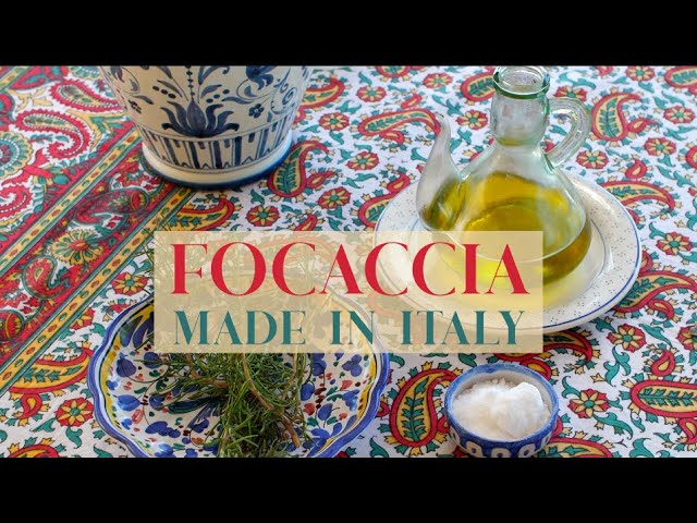HOMEMADE ITALIAN FOCACCIA in my home in Tuscany, Italy