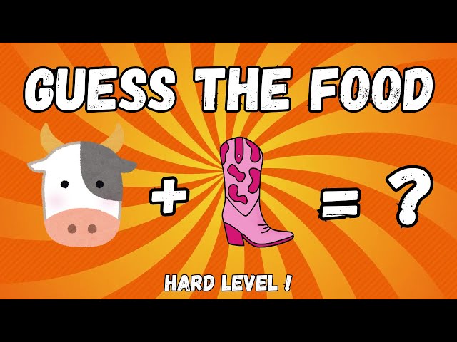 Guess The Food By Emoji 🥘 | Hard Quiz , Show Us Your Skills
