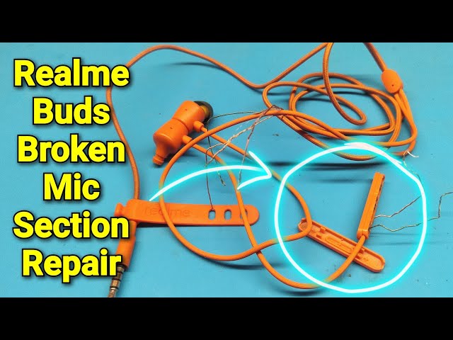 Realme Buds Earphone Broken Mic Section Repair