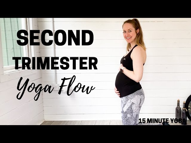 SECOND TRIMESTER PREGNANCY YOGA | 15 Minute Prenatal Yoga Flow | LEMon Yoga