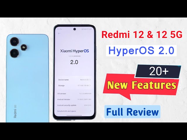 Redmi 12 5G HyperOS 2.0 Update & Android 14 New Features | Redmi HyperOS 2.0