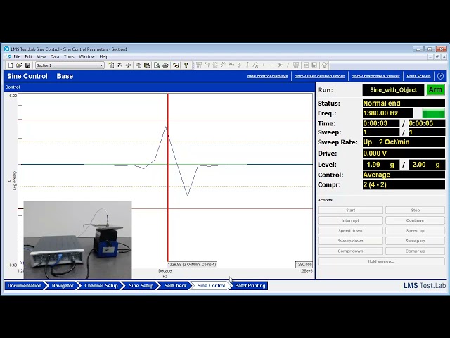 Sine Control: Sweep Rate, Compression Speed, Number of Periods