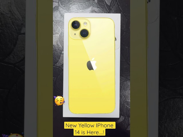 New Yellow iPhone 14 is here #shorts #shortvideo #iphone #iphone14 #yellowiphone14
