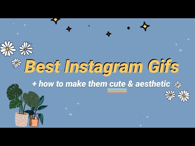 The Only Instagram Gifs You Need + Idea How To Make It Aesthetic And Cute For IG Stories/Snapgram