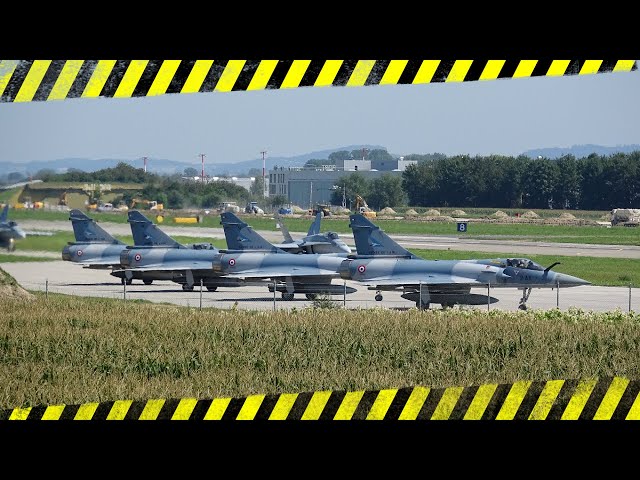 MIRAGE 2000 FRENCH AIR FORCE - F-18 HORNET - PAYERNE AIR BASE SWITZERLAND