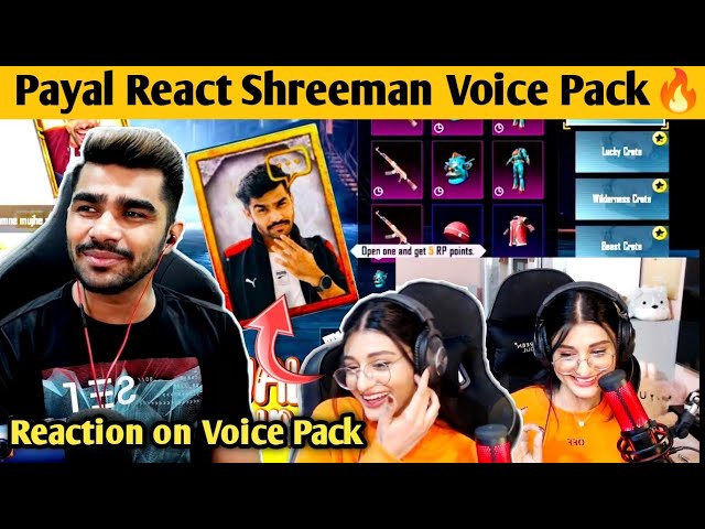 Payal react on shreeman legend voice pack 🔥 | Payal can't stop laughing