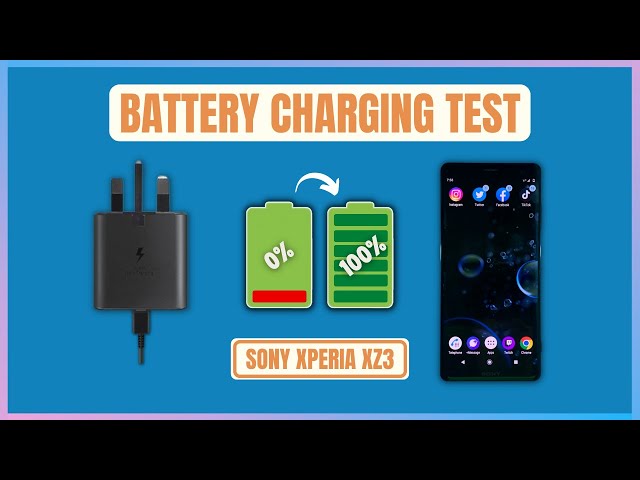 Sony Xperia XZ3 Charging Test
