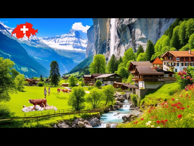 Best Switzerland Village Tour 🇨🇭 Breathtaking fresh Walk through the Most Beautiful Swiss Villages