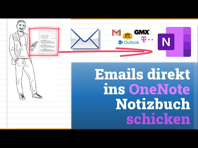 Wie Du E-Mails ganz einfach in Dein OneNote Notizbuch beamen kannst | Tutorial