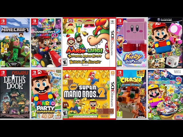 Nintendo Game Challenge: Mario Party, New Mario bros 2, Crash bandicoot, Death's Door vs Lego Mario