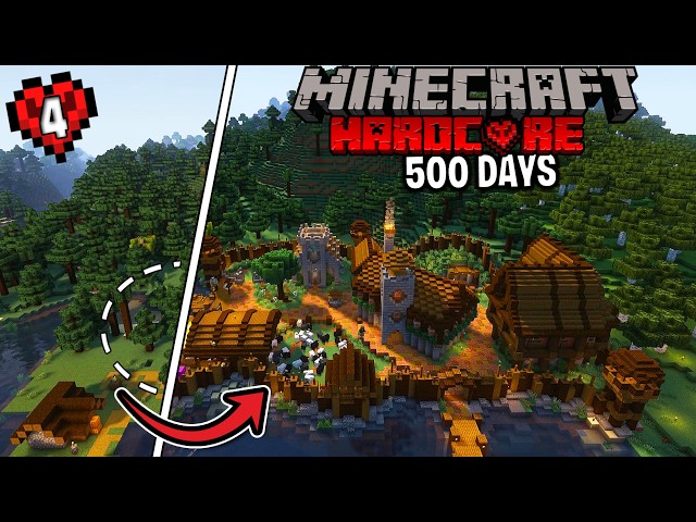 I Survived 500 Days in Minecraft Hardcore...