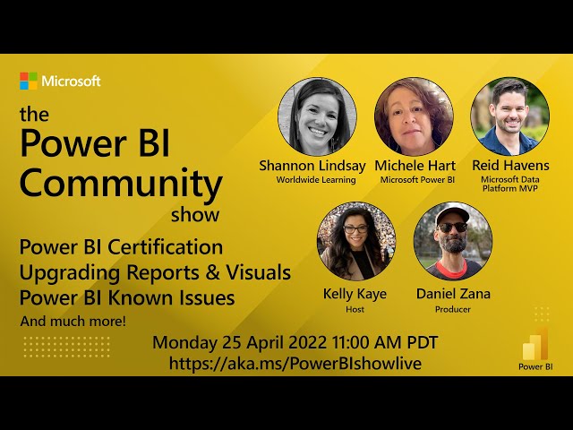 Power BI Community Show Ep 3 - Known Issues, Reports & Visuals, and Power BI Certifications
