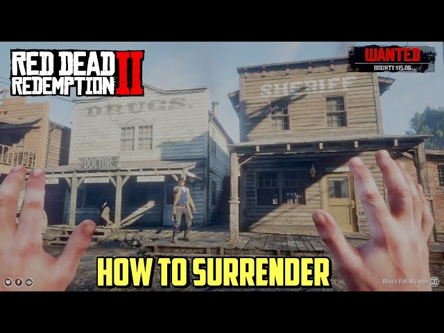 How to Surrender in Red Dead Redemption 2