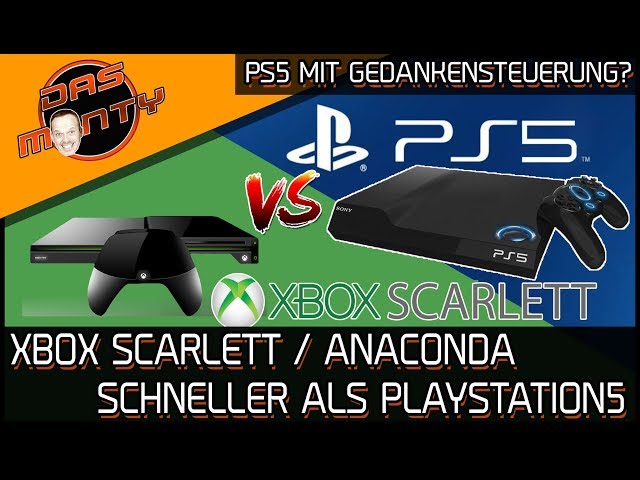Xbox Scarlett - Anaconda schneller als Playstation5 | PS5 mit Gedankensteuerung? | DasMonty