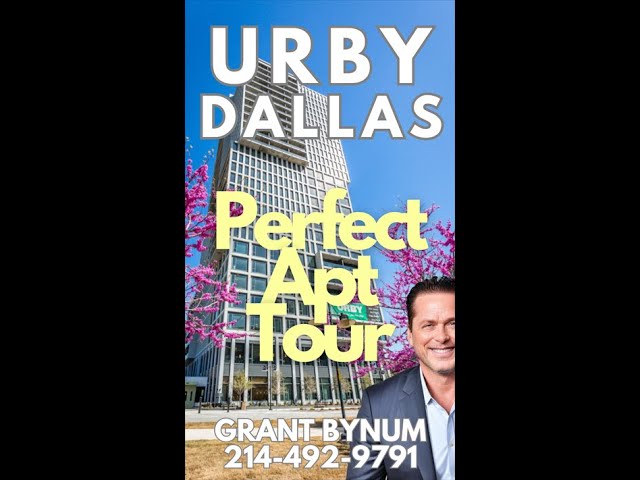 Tour the Urby Dallas One Bed Bath and Bedroom High Rise Apartment !