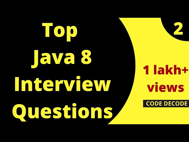 Java 8 New Features Interview Questions And Answers( Live Demo) Part 2 | Code Decode
