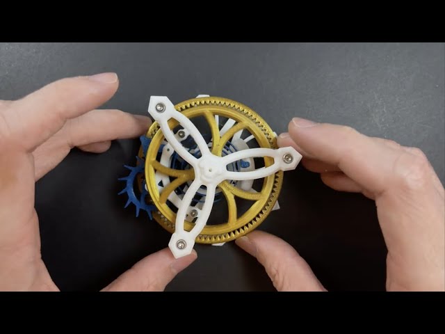 The Luxury Watch Mechanism | 3D printed Co-Axial Tourbillon