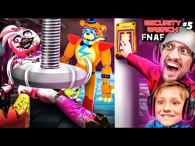 We Crushed CHICA & now she HAUNTS us! (Five Nights at Freddy's Security Breach Part 5 | FGTeeV)