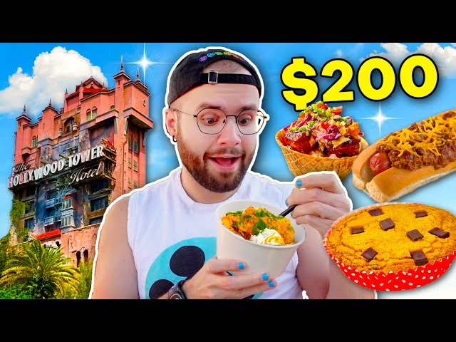 I Ate $200 Of Food At HOLLYWOOD STUDIOS In Disney World!