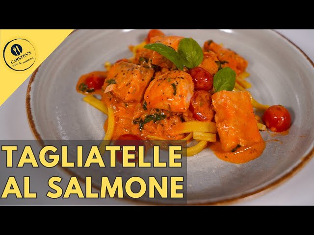 Tagliatelle al Salmone - Original italienische Pasta mit Lachs