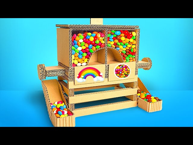 Candy Dispenser From Cardboard || 4 DIY Snacks And Drinks Dispensers