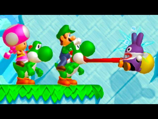 New Super Mario Bros. U Deluxe – 3 Players (Nabbit + Toadette + Luigi) #9