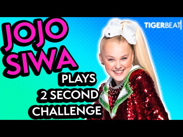 JoJo Siwa Takes On The 2 Second Challenge: Holiday Edition