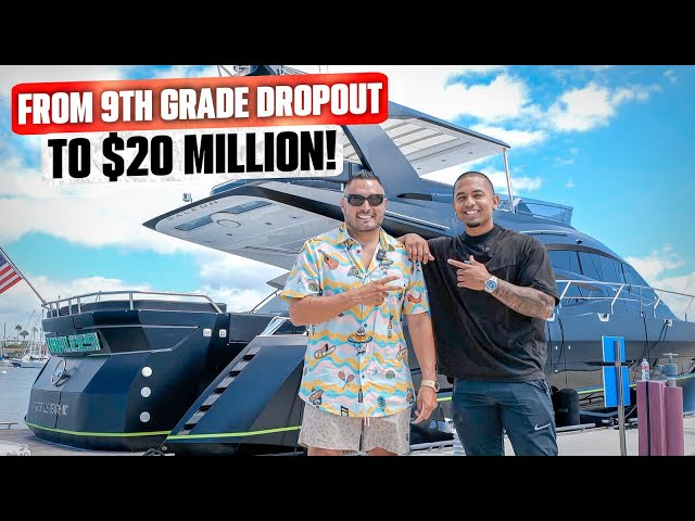 From 9th Grade Dropout to $20 Million A Year! ($2.7 Million Yacht Tour)