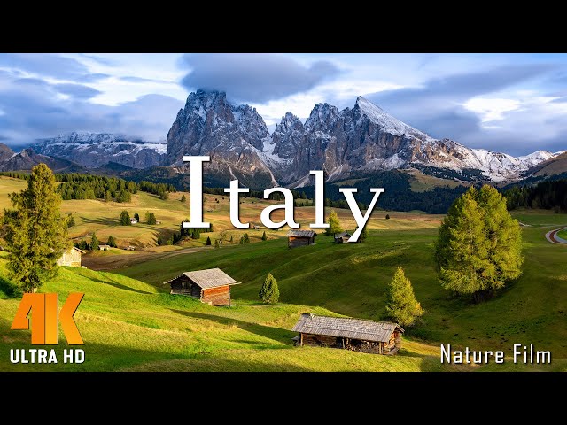 FLYING OVER ITALY 4K - A Relaxing Film for Ambient TV in 4K Ultra HD