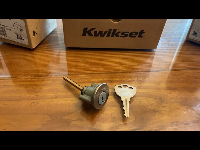 Rekeying a kwikset deadbolt lock without the original key