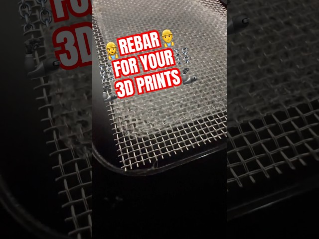🦾⛓️STEEL REINFORCED 3D Prints using Stainless Steel Mesh🔩🦾🖨️