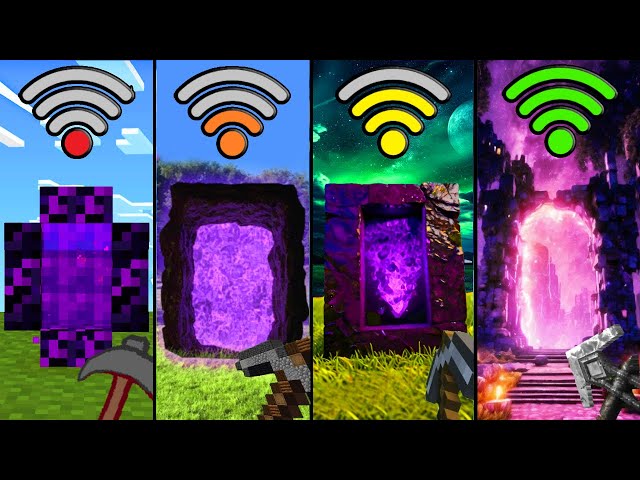 nether portals physics with different Wi-Fi in Minecraft