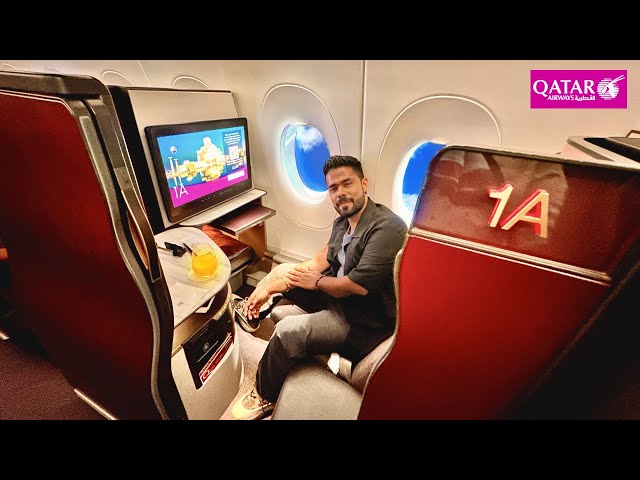 Unveiling QATAR AIRWAYS Qsuite BUSINESS CLASS with 5 Star Dining |