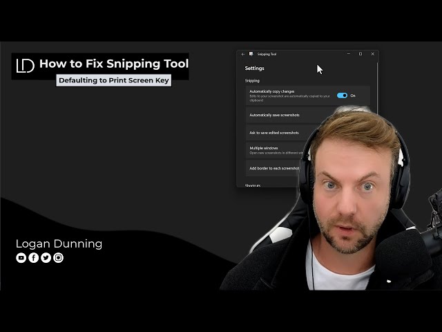 Stop Snipping Tool ✂️ When Pressing Print Screen Key Windows 11 Defaults How To