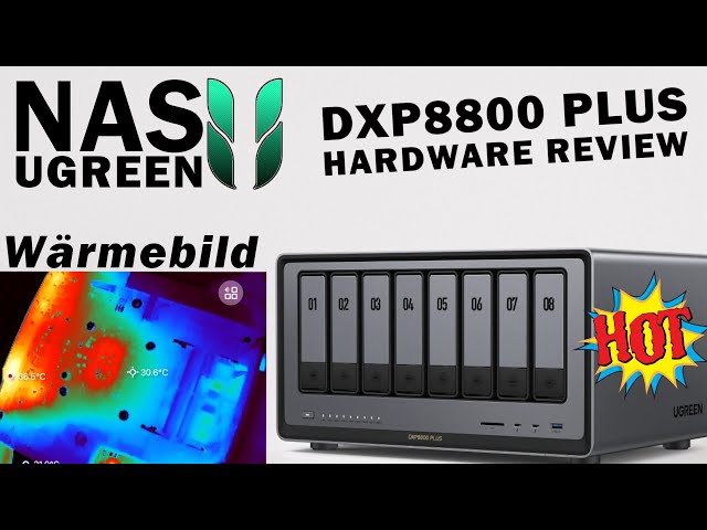 UGREEN NAS NASync "DXP8800 PLUS" 🔥🔥 Hardware Review + Wärmebildkamera