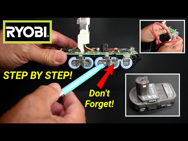 How To REBUILD Ryobi Portable Power Tool Battery Packs(Other Brands Also)