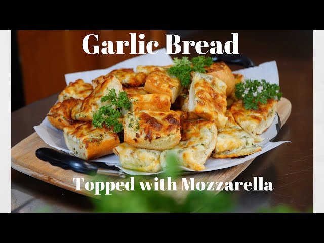 Baguette garlic bread | cheesy and buttery