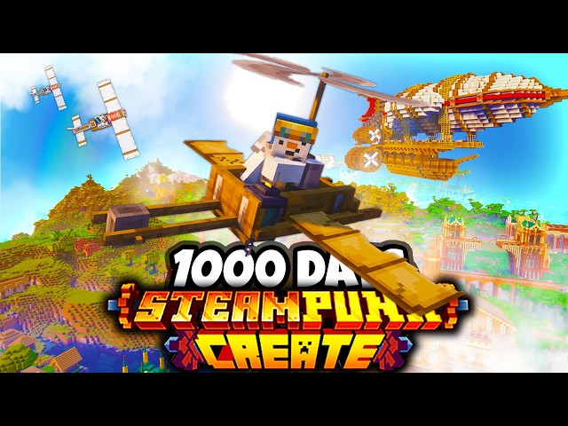 I Survived Another 1000 Days in Steampunk CREATE MOD  [FULL MOVIE]