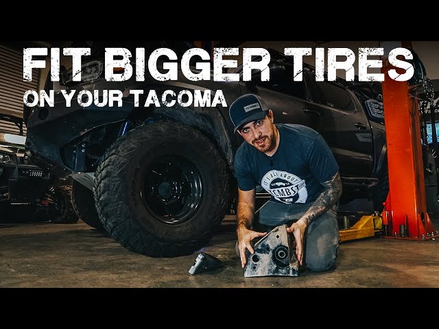 How to relocate your body mount to fit 35" tires on your Toyota Tacoma.