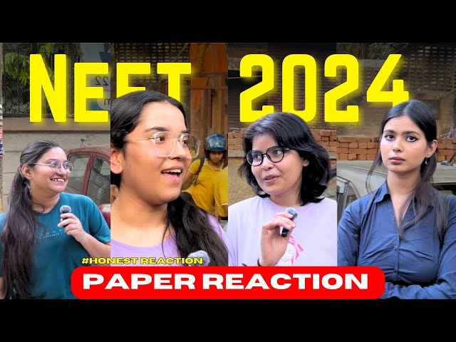 NEET 2024 aspirants expecting 650+ reaction 😱 Is it EASY or TOUGH ? NEET 2024 paper reaction 🔥