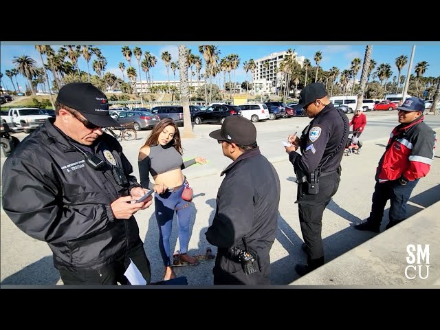 Code Enforcement Officers Confiscate Fruit Juice at Santa Monica Beach