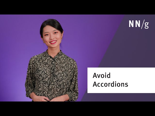 Accordions: 5 Scenarios to Avoid Them