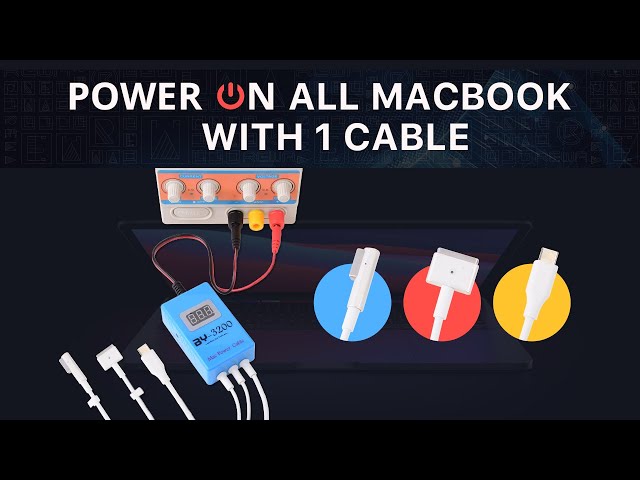 Power ON All MacBook with 1 Cable - MacBook Power Cable (BY-3200)