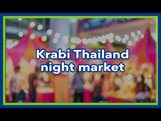 night market in Krabi Thailand - come with us! #vlog