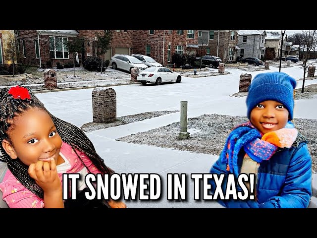 A DAY IN OUR LIFE: IT SNOWED IN TEXAS…GETTING PUFFER JACKETS, RESTING AT HOME