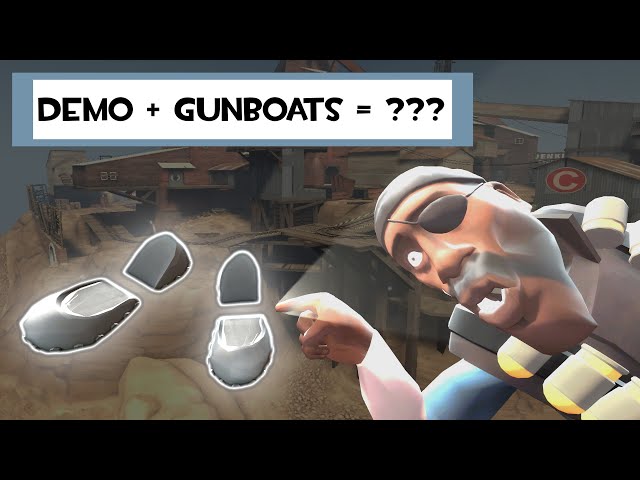 So I equipped the gunboats on the demoman...