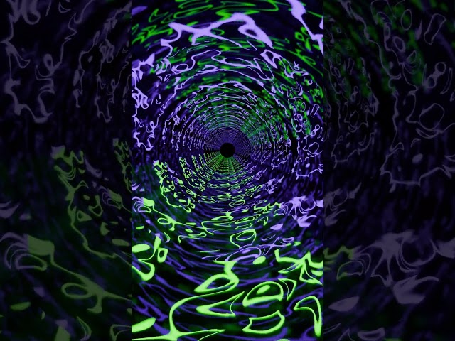 #shorts VJ #LOOP NEON Hypnotic Green Purple Tunnel #Abstract #Background Video Pattern 4k Screensave
