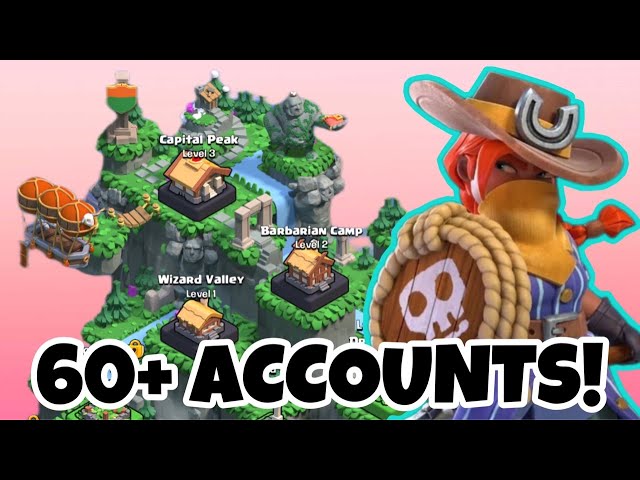 🔴 LIVE - Maxing out CLAN CAPITAL with 60+ ACCOUNTS! (WEEK 4 - PART1)